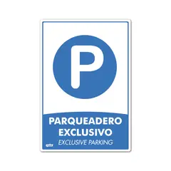 undefined - Señal Parqueadero Exclusivo 35X24Cm Fixser