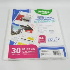 POINTER - Protectores Hojas Transparentes 30micras X100 Bag