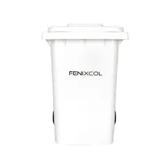 GENERICO - Contenedor De Basura 360 Litros Blanco