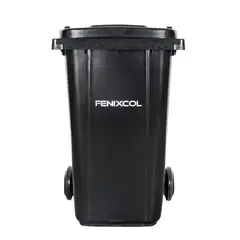 GENERICO - Contenedor de Basura 360 Litros Negro