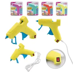 POINTER - Pistola Silicona 20w Funcion On/off Cols Surt Pza.