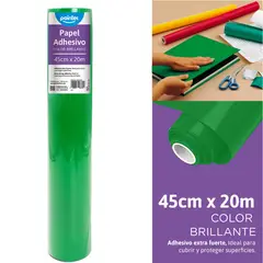 POINTER - Papel Adhesivo Verde 20 m x 45 cm Pieza
