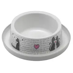 MODERNA - Comedero Gato Trendy Dinner 350ml Cats In Love