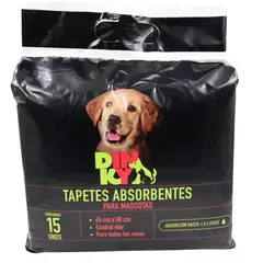 DINKY - Tapetes de entrenamiento absorbentes para mascotas x15 undidades