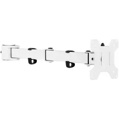 VIVO - Brazo Para Monitor Ajustable Individual Hasta 27 Pulgadas Blanco