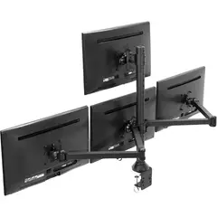VIVO - Soporte Cuádruple Ajustable para Monitores de Escritorio