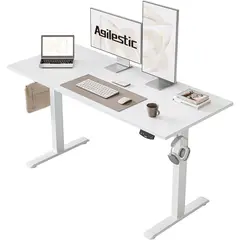 undefined - Escritorio Eléctrico Ajustable Agilestic Blanco Para Oficina Moderna