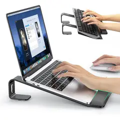LOXP - Soporte Ergonómico para Laptop con Almohadilla para Muñeca