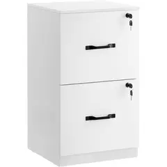 VASAGLE - Organizador de 2 Cajones con Cerradura Seguridad y Estilo para Tu Espacio