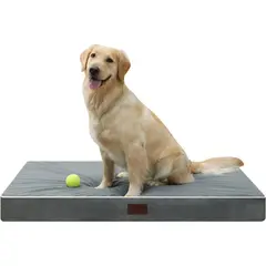 undefined - Cama Ortopédica XL para Perros con Funda Lavable y Espuma de Alta Densidad