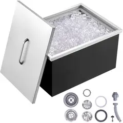 VEVOR - Baúl de Hielo de 38 Litros Integrable en Barra o Cocina Exterior