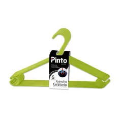 FULLER - Ganchos Para Ropa Giratorios X 6 Unidades Color Verde Pinto
