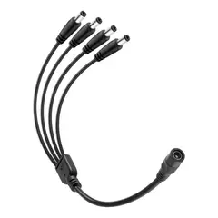STEREN - Cable de Alimentacion para CCTV de 4 Pun