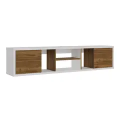 MADERKIT - Mesa TV Flotante Ambar 35x160x30cm Blanco Gales