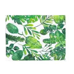 TEXTILES LA FLORESTA - Individual Estampado Hojas Verdes