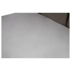 HOMETEX - Protector De Cama Jersey Blanco King