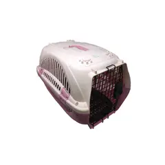 undefined - Guacal jaula de trasnxte para mascotas pets & toys color rosa