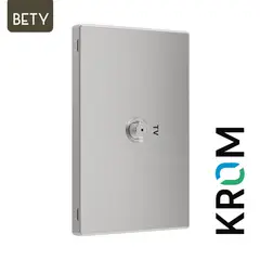 KROM - Toma TV Coaxial Bety Plateado
