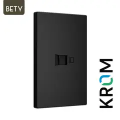 KROM - Toma de Redes RJ45 CAT 6E Bety Negro