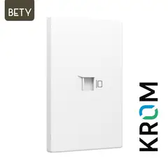 KROM - Toma de Redes RJ45 CAT 6E Bety Blanco