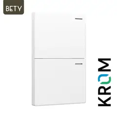 KROM - Interruptor Doble Bety Blanco