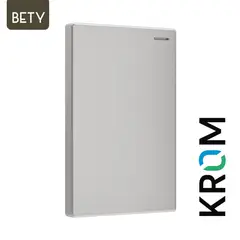 KROM - Interruptor Conmutable Bety Plateado