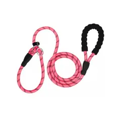 undefined - Correa reflectiva ahogo trailla entrenamiento para perro petvogue color rosa 120m