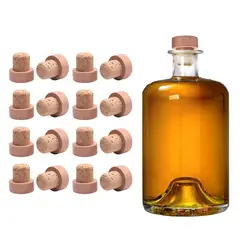 AGLOMERADOS Y TAPONES - Tapones de Corcho Blondi en Forma de T para Botellas de Licor set x100 Unidades