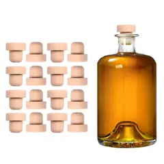 AGLOMERADOS Y TAPONES - Tapones de Corcho Sintético en Forma de T para Botellas de Licor set x100 Unidades