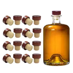 AGLOMERADOS Y TAPONES - Tapones de Corcho Savabrown en Forma de T para Botellas de Licor set x500 Unidades