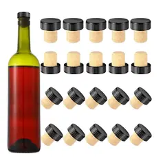 AGLOMERADOS Y TAPONES - Tapones de Corcho Cosmopolitan en Forma de T para Botellas de Licor set x100 Unidades