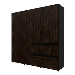 JUST HOME COLLECTION - Closet jhc Cora 200 200x200x49.8cm Fume Negro