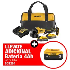 DEWALT - Pulidora 4-1/2pg BRUSHLESS 20V+ 3 Baterías