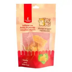 undefined - Snack Para Gato En Forma De Pescado Calabaza Pets Envueltas En Pollo 50gr
