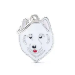 MY FAMILY - Placa Ident Samoyedo Friends