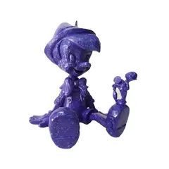 PLINI - Pinocho Violeta 13cm Resina Hecho a Mano
