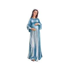PLINI - Vírgen Dulce Espera Azul 20cm Resina