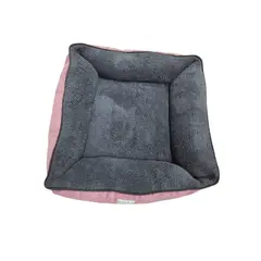 SOFISTIPETS - Cama Cuadrada Pequeña 50X50Cm Rosado