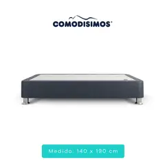 COMODISIMOS - Base Cama Essential Gris Doble 140x190