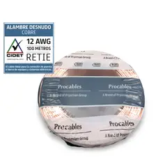 PROCABLES - Alambre N12 100M Desnudo