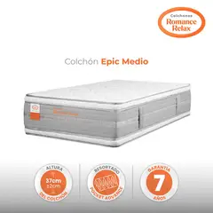 ROMANCE RELAX - Colchón Semidoble Épic Medio 120X190X37