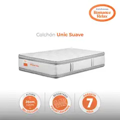ROMANCE RELAX - Colchón Sencillo Unic Suave 100X190X36