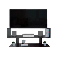 JKASSEM - Mesa Para TV Entretenimiento HJL93 130x50x30cm Wengue
