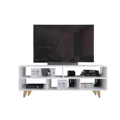 JKASSEM - Mesa para TV 130X65X30Cm Blanco