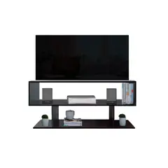 JKASSEM - Mesa Para TV Entretenimiento HJL74 110x30x50cm Wengue