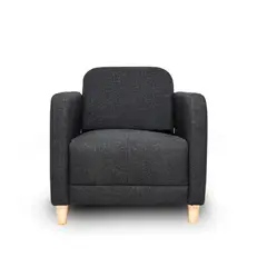MAXIMUEBLES - Poltrona Alina Gris Oscuro