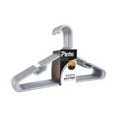 FULLER - Ganchos para Ropa x 10 Unidades Color Gris Pinto