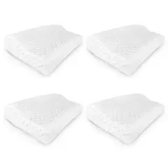 ENERGY PLUS - Set X4 Almohadas Viscoelástica Cervical Media 50 Cm