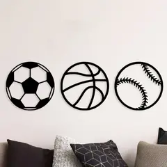 CEGRAFIC - Set De 3 Balones Negro