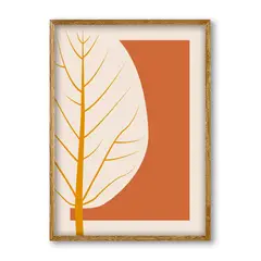 undefined - Cuadro Decorativo Artesanal Otoño 30X30Cm Marco Madera